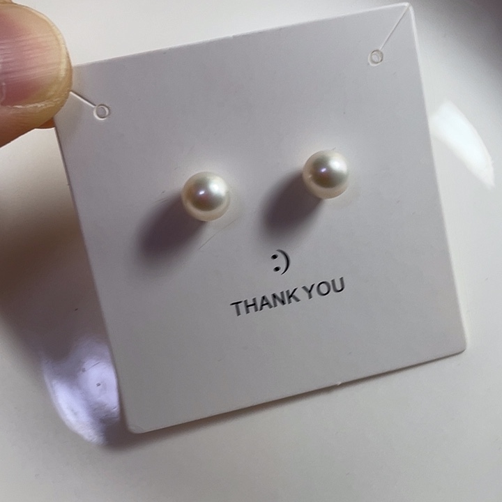 淡水珍珠耳饰银S925镶嵌