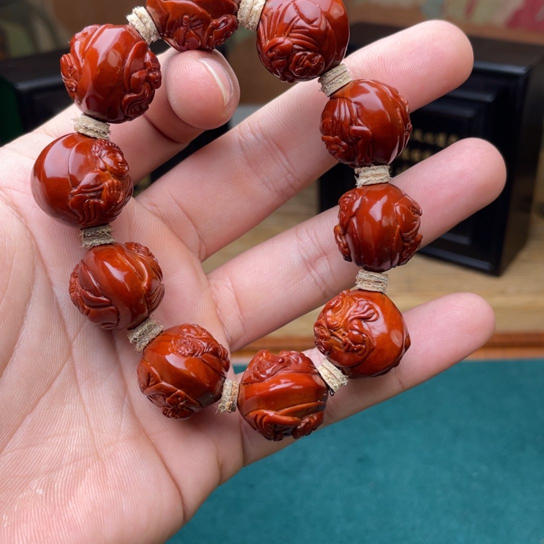 橄榄核吊坠八*佛半身十八罗汉表弟回血