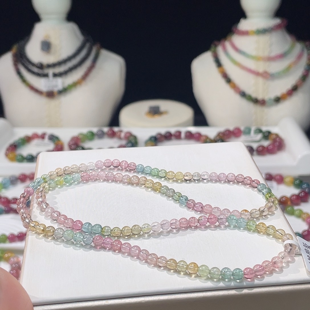 碧玺手串未镶嵌4.3mm±