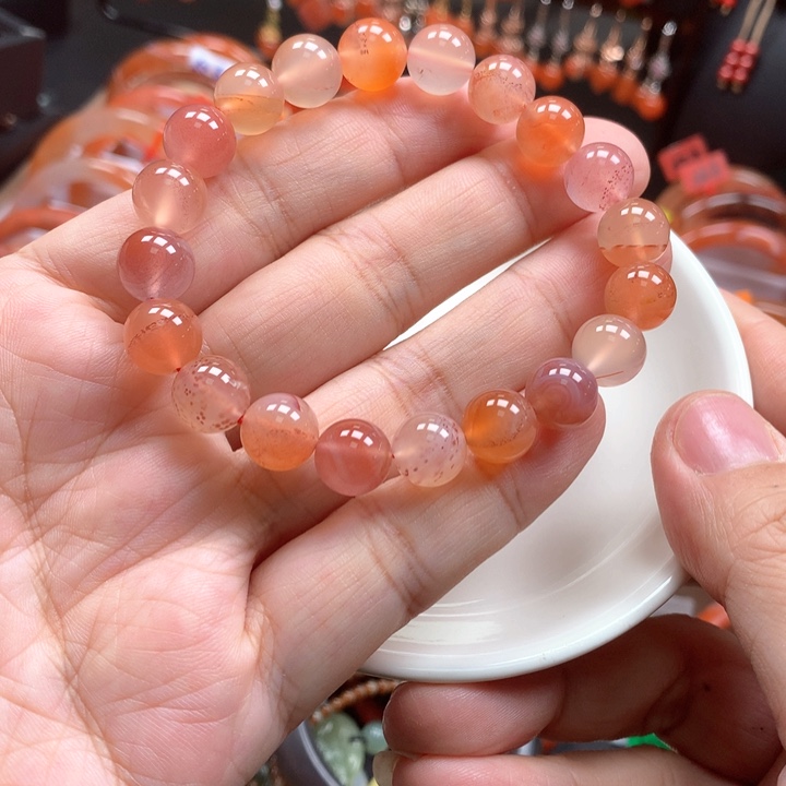 南红玛瑙手链未镶嵌