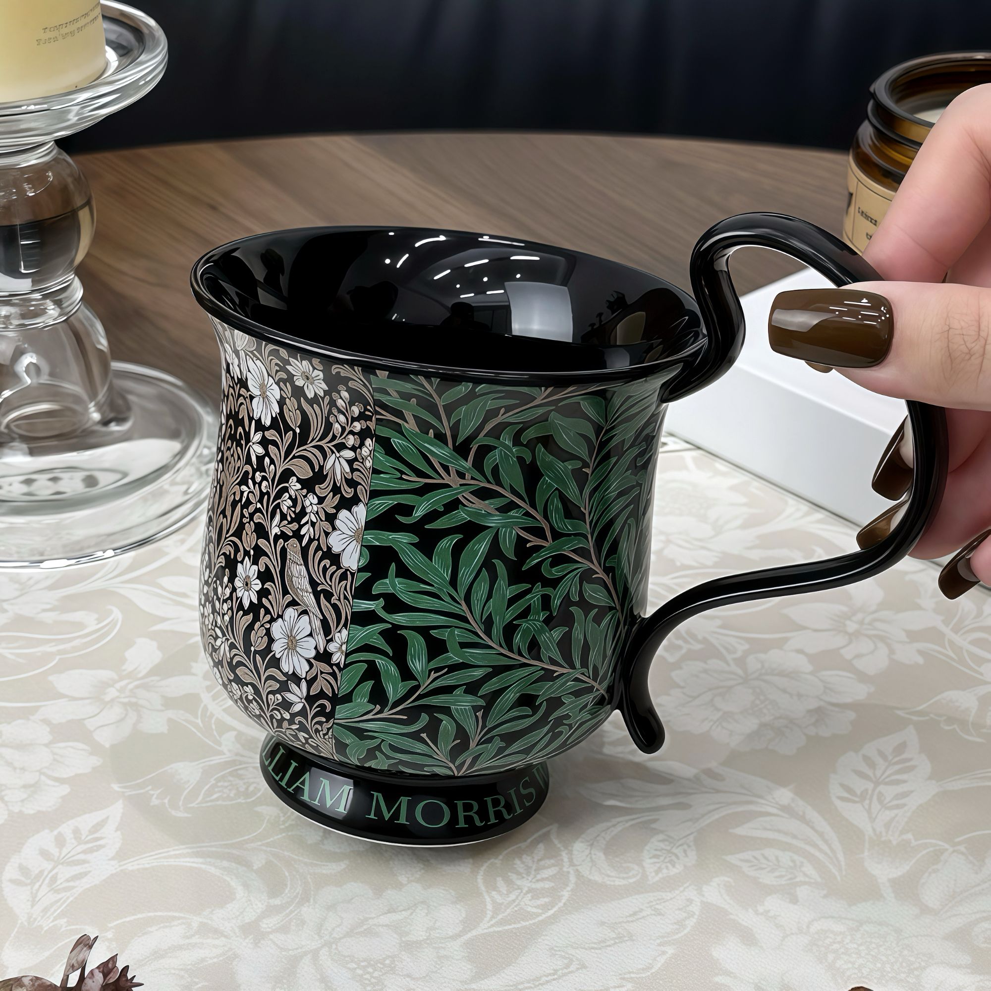 复古马克杯小众设计感杯子办公室水杯伴手礼盒可爱陶瓷情侣杯新款