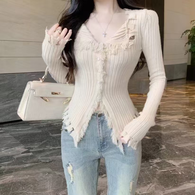 直播瑕疵专拍No退No换，下单备注编码春秋辣妹女装