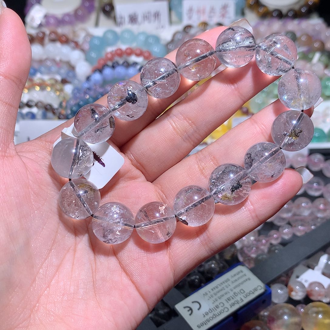 未镶嵌手链水晶黑白闪灵钻14