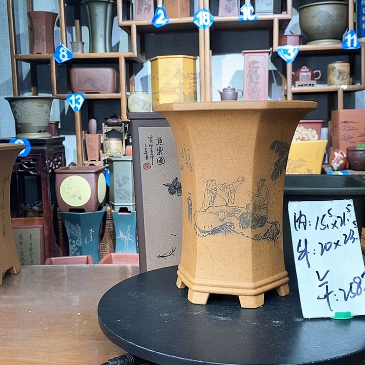 还原烧人物精刻六方