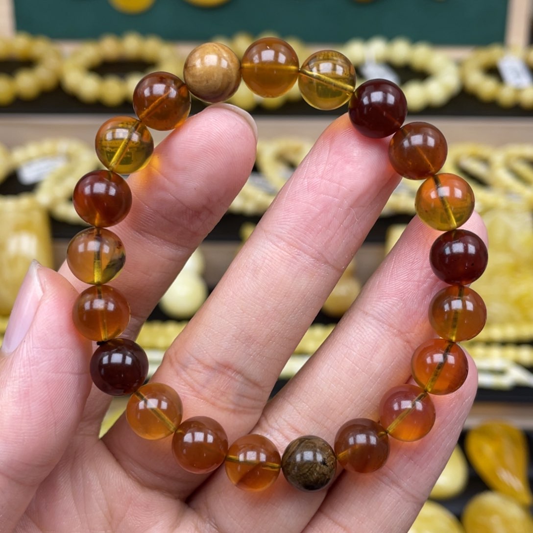 琥珀裸石未镶嵌琥珀蜜蜡