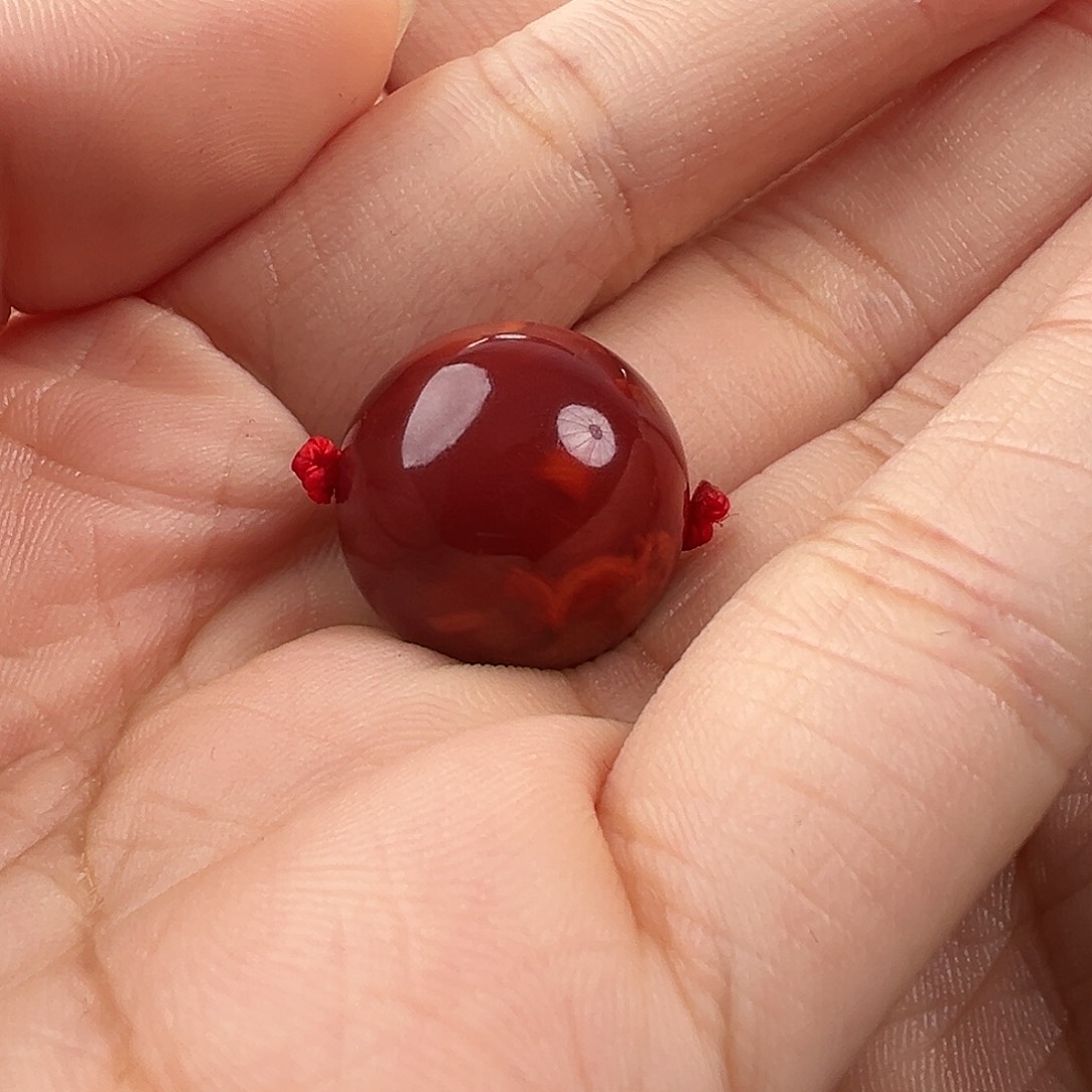 南红玛瑙锁骨珠未镶嵌新*