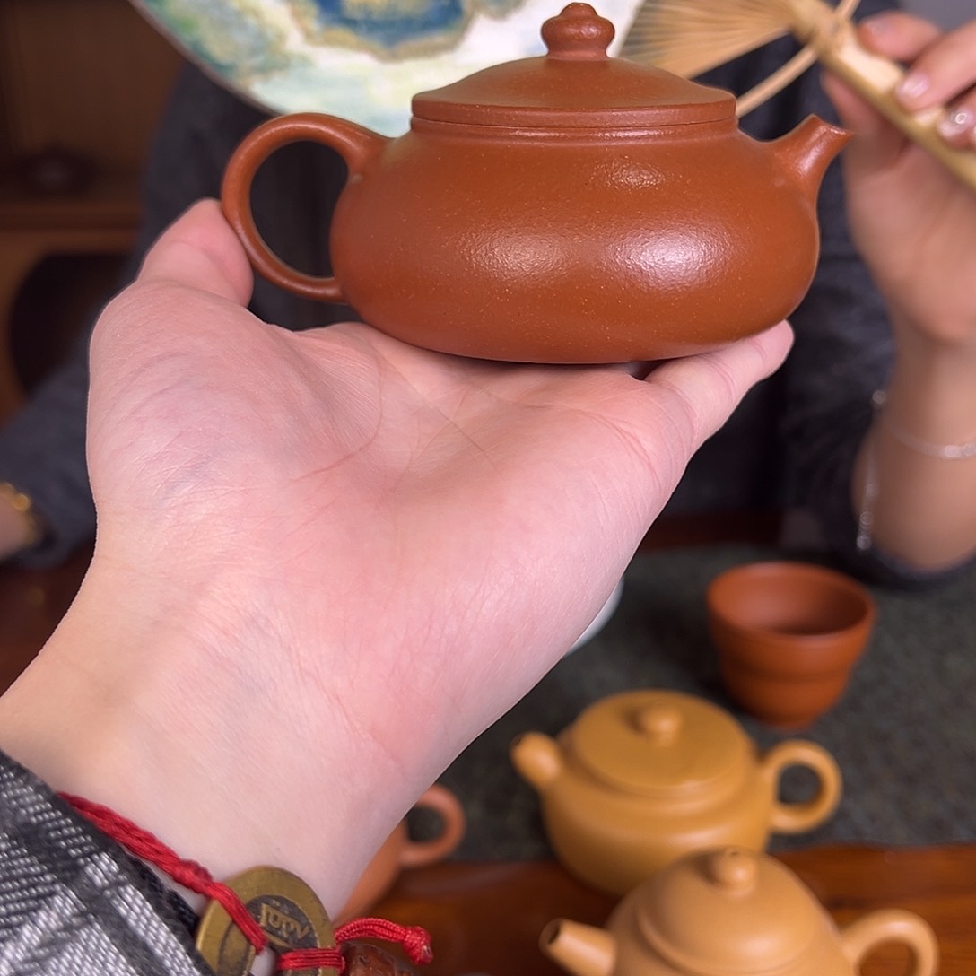 茶壶紫砂寒江 红降坡 150cc