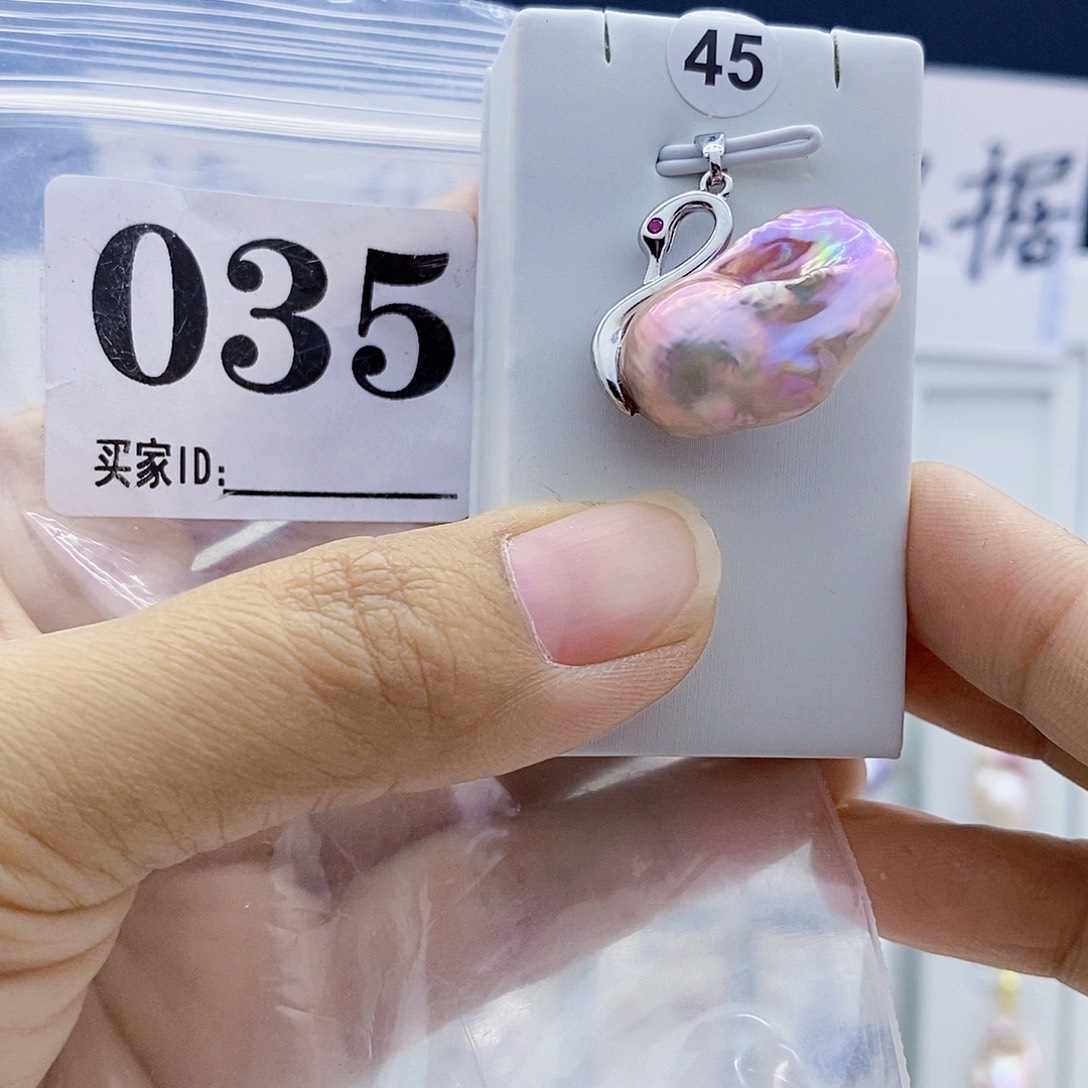 淡水珍珠颈饰钛钢