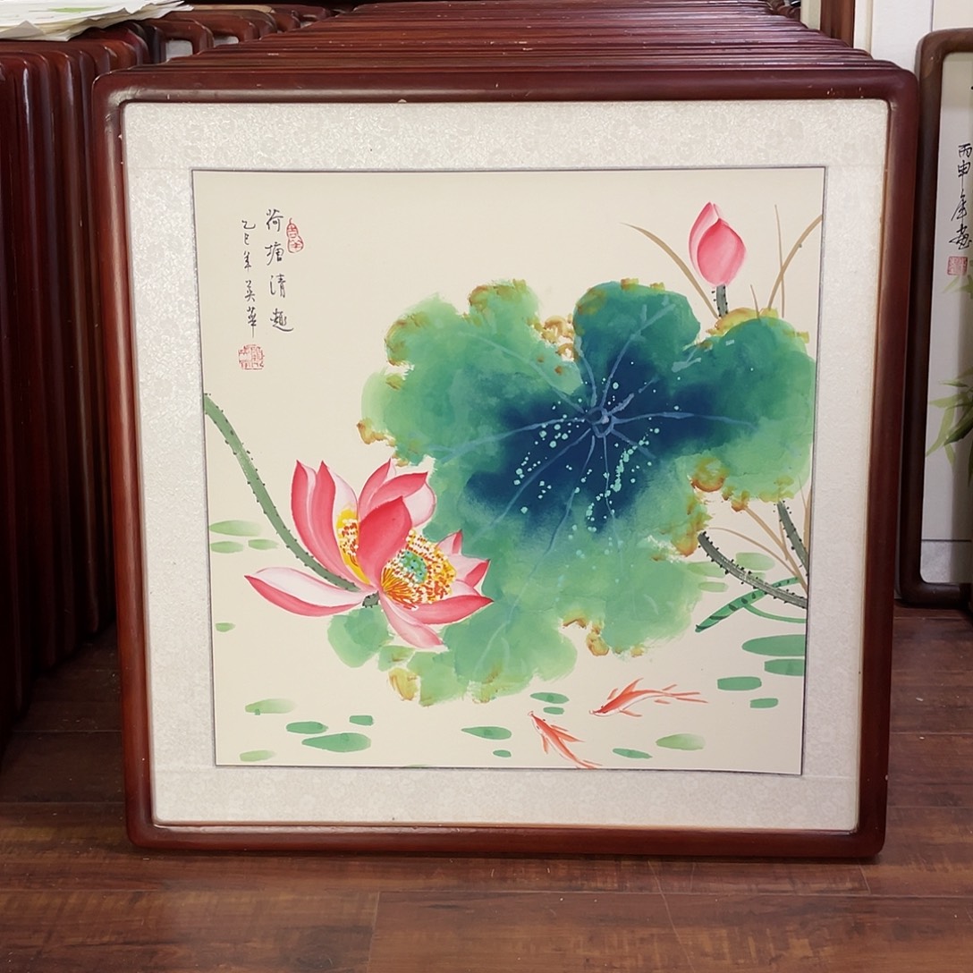 国画带框尺寸63*63厘米