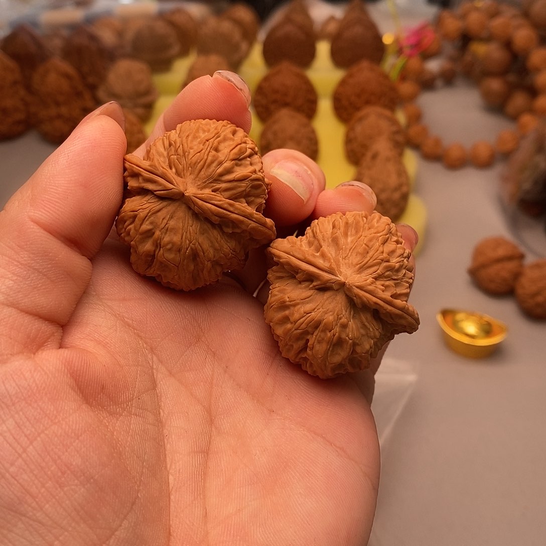 吊坠文玩核桃白狮子