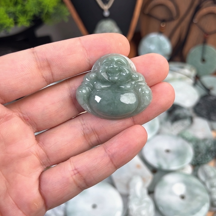 颈饰未镶嵌翡翠天然A货翡翠001