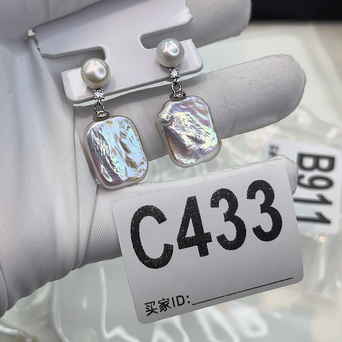 耳饰淡水珍珠合金