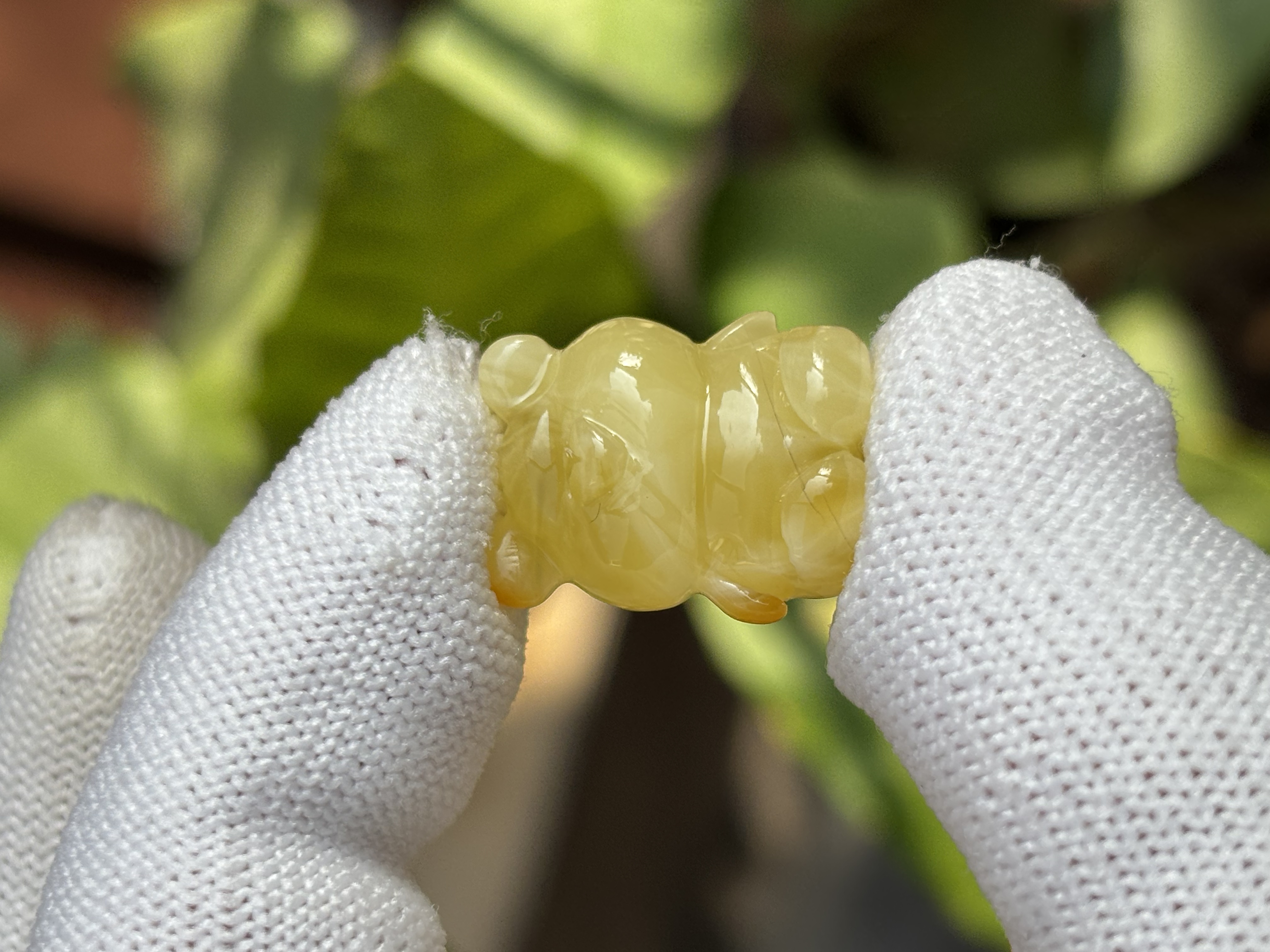 4959天然蜜蜡琥珀小熊配饰15.7x19.6x10.2mm