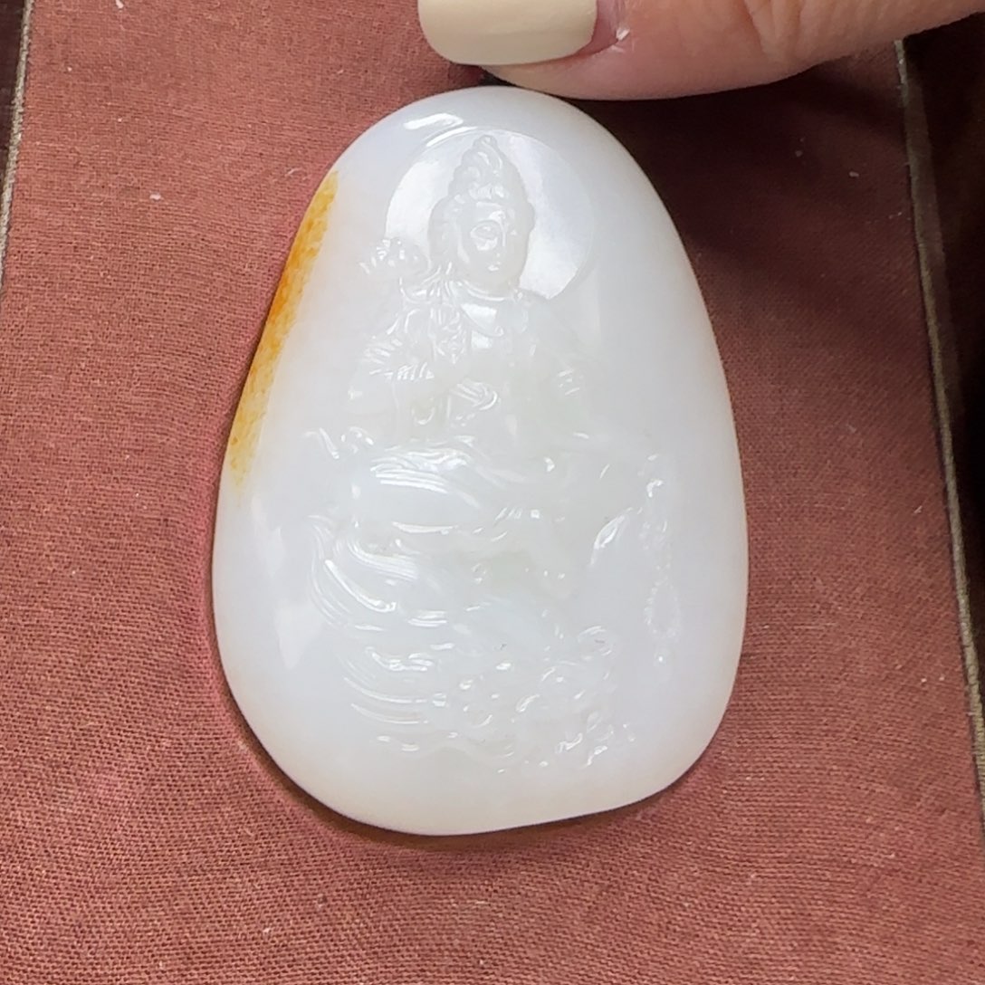 和田玉未镶嵌挂件