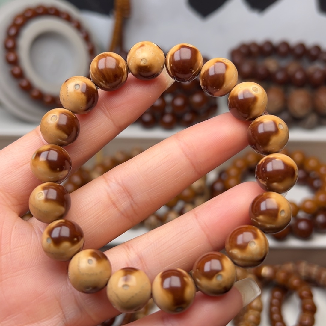 紫金鼠手串12花皮熊猫