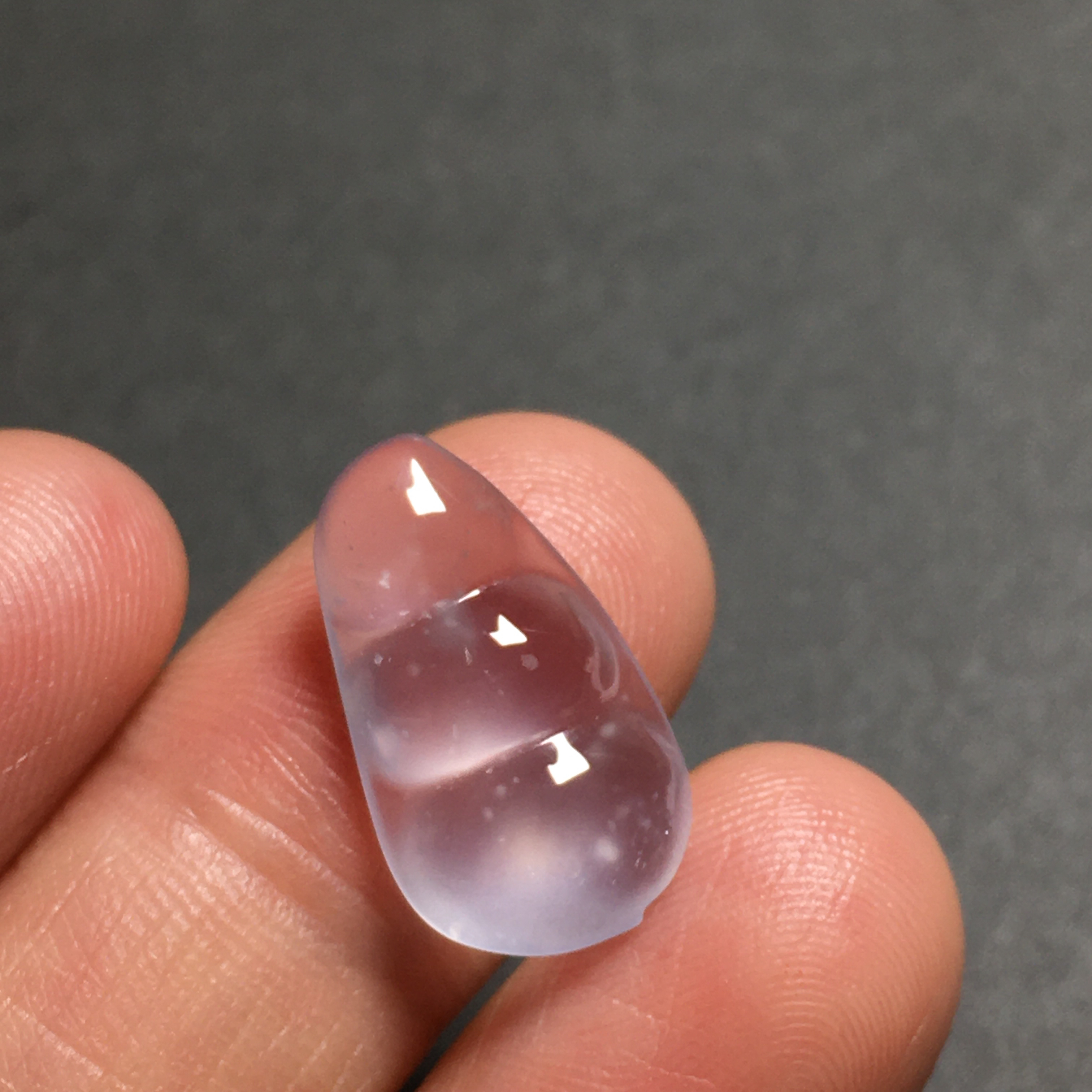 尺寸17.8-10.4-4.3缅甸翡翠高冰玻木娜雪花福豆高端珠宝时尚气质