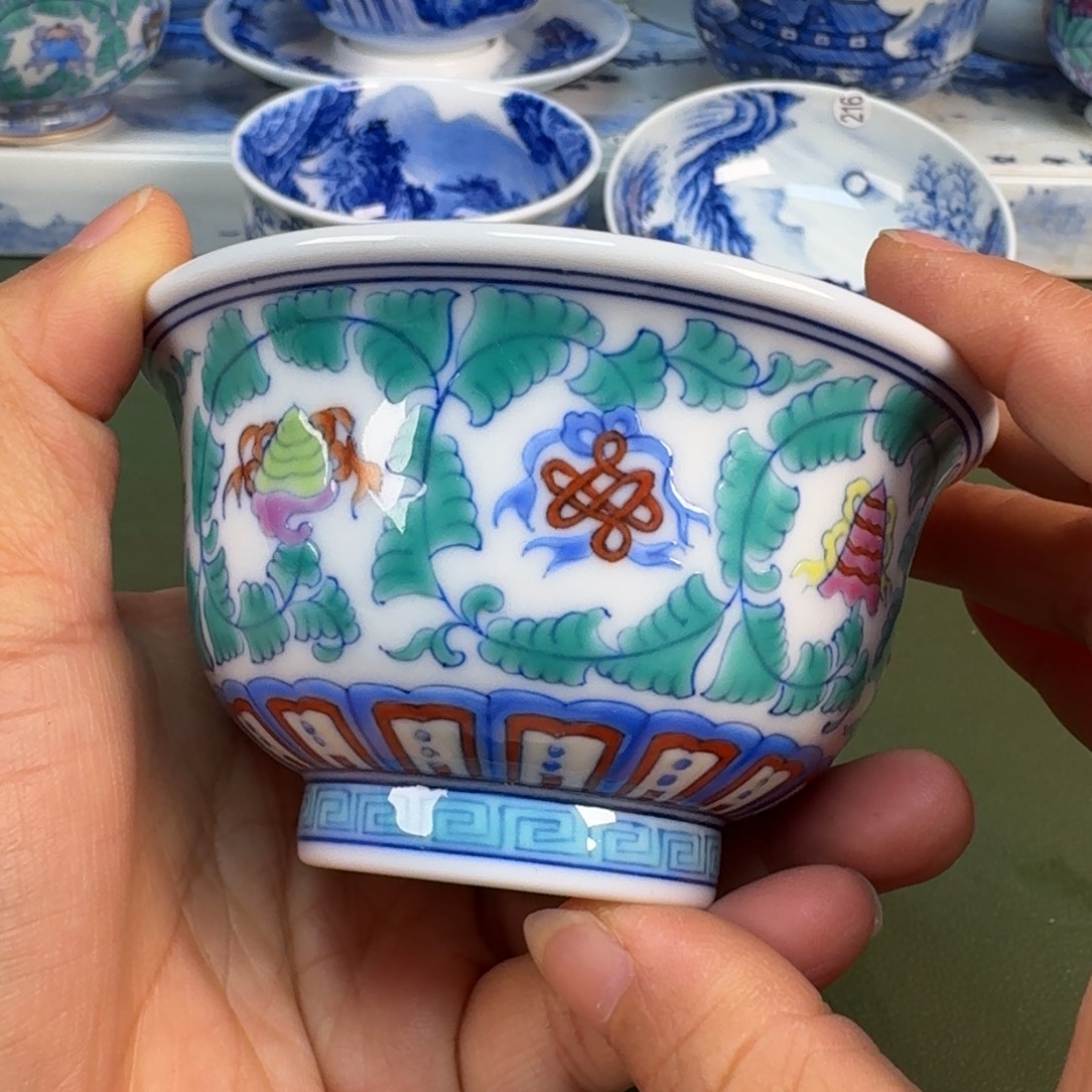 陶瓷景德镇纯手绘茶具圆圆238