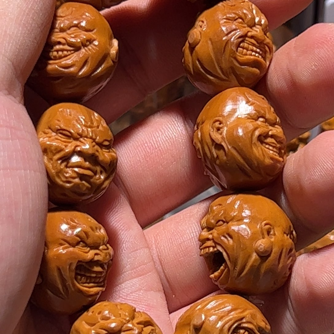 橄榄核手串/手链铁核双面恶僧