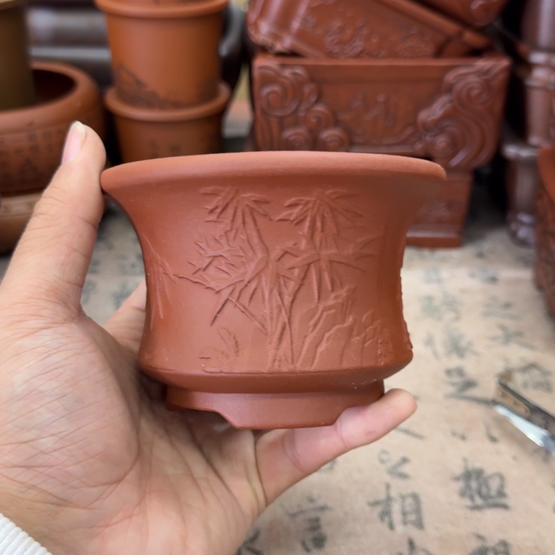 紫砂花盆宜兴紫砂正品9.5x6.5