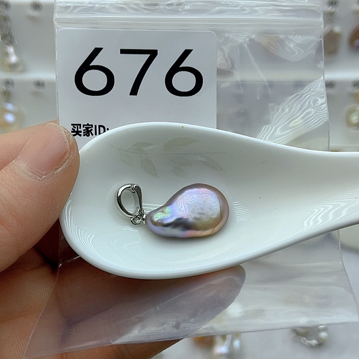 淡水珍珠颈饰银S925镶嵌