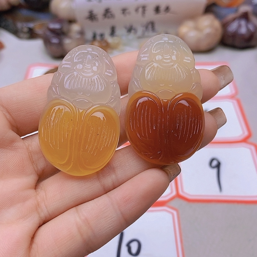 【闪购商品】未镶嵌玛瑙/玉髓珠宝半成品不**人