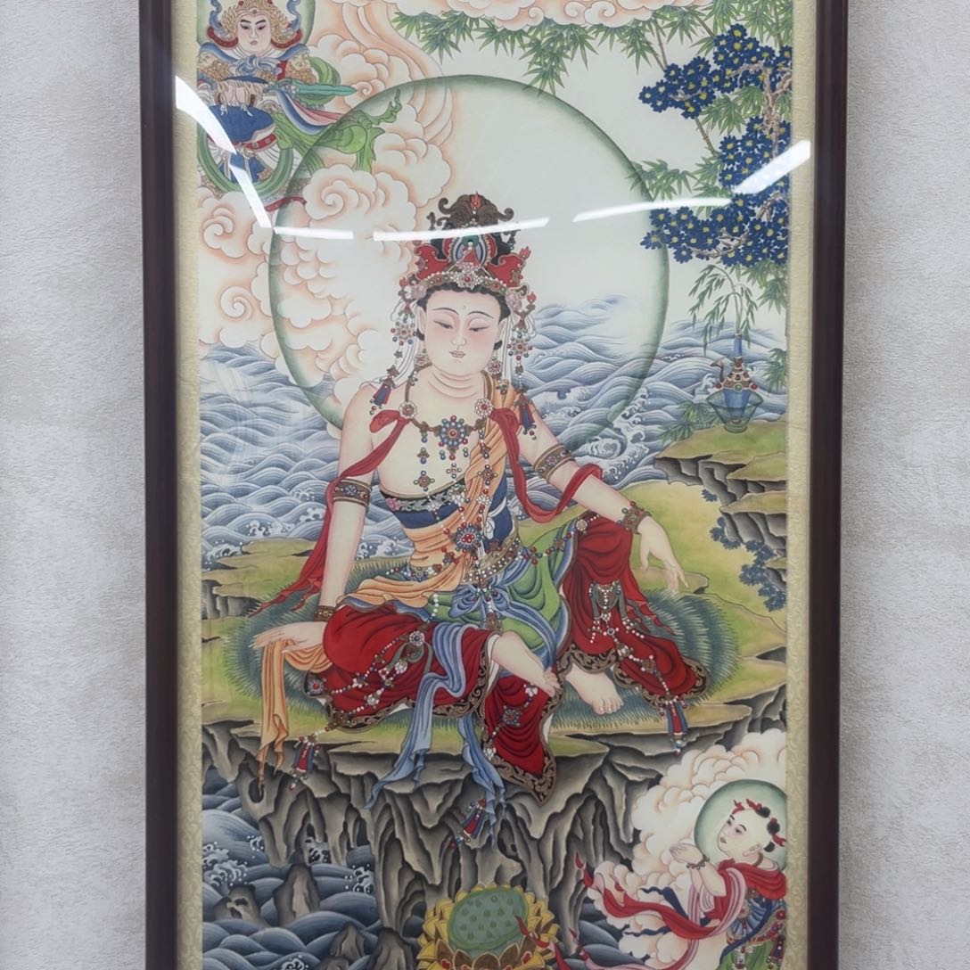 朵***吖国画水月观音1111
