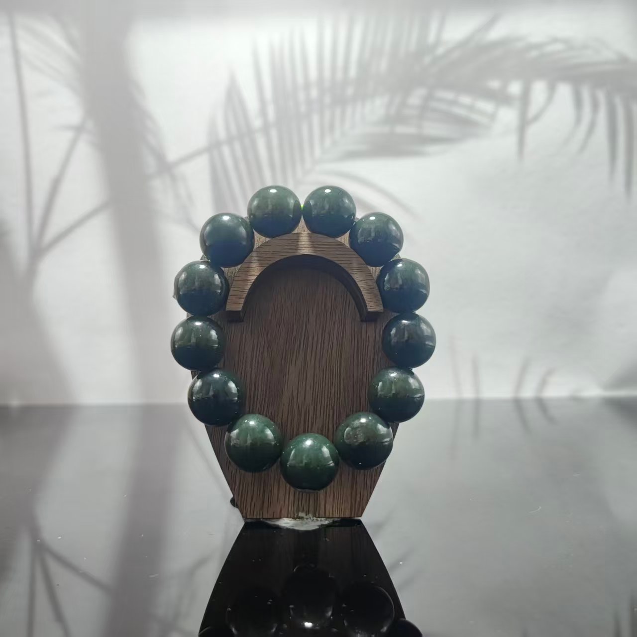 X和田玉圆珠手串（卡18）3351