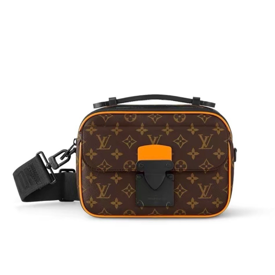 99新 LouisVuitton/路易威登 S-Lock Messenger 老花单肩包 F940