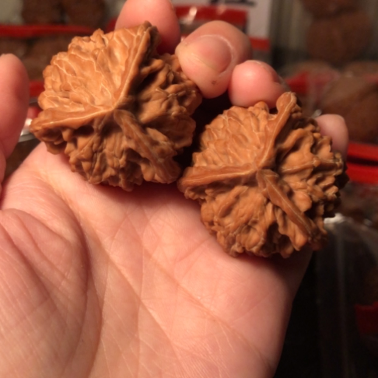 【闪购商品】文玩核桃把件小*三棱39