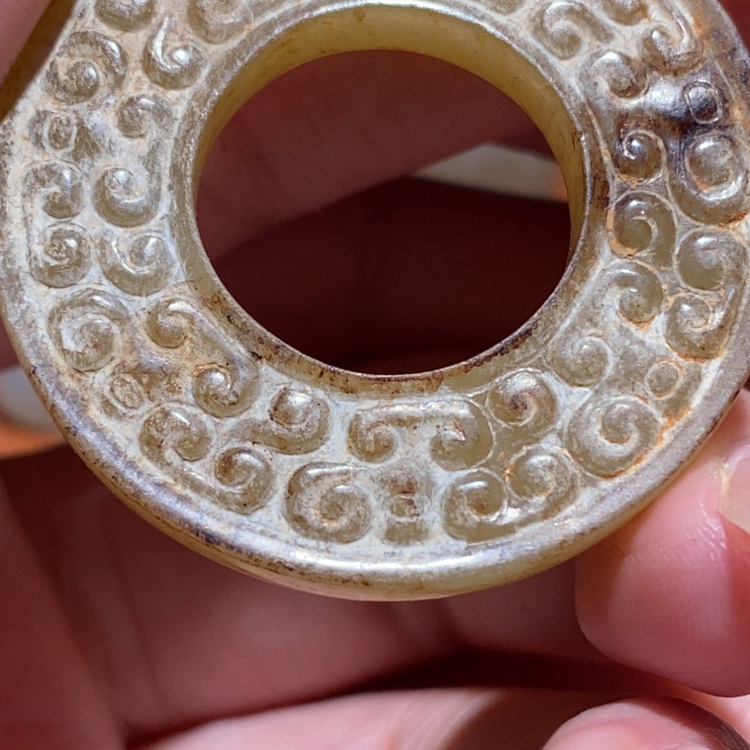 和田玉珠子未镶嵌松**玉