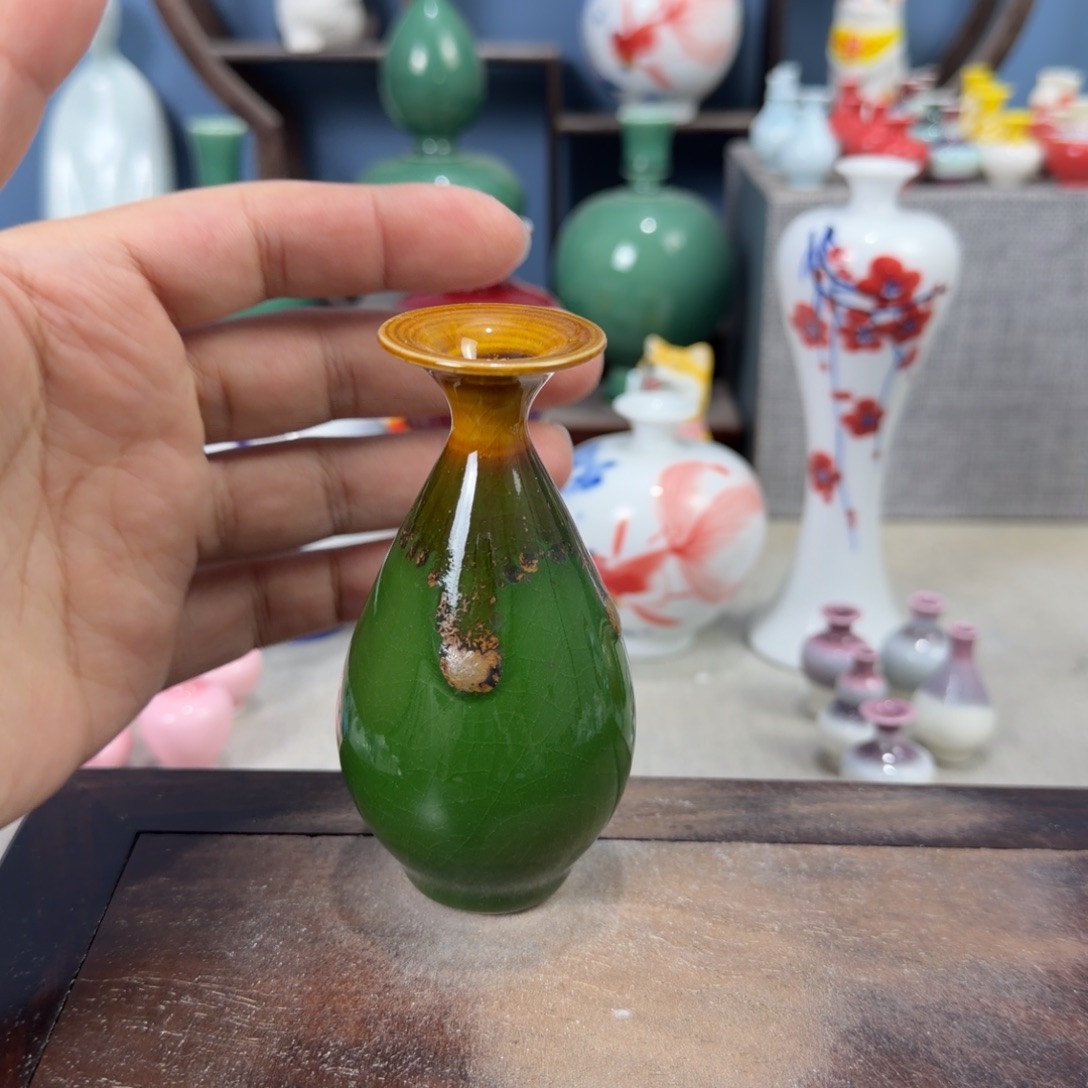 陶瓷手工小花器摆件