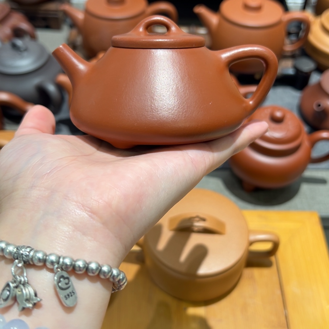 茶壶紫砂宜兴紫砂壶子冶石瓢微瑕