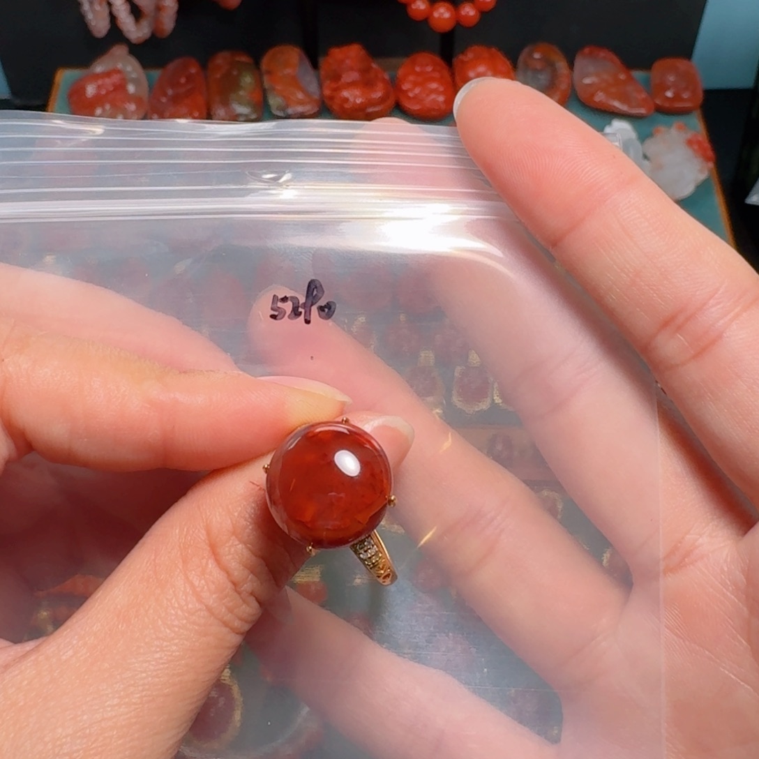 南红玛瑙南红银S925镶嵌