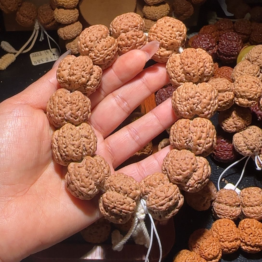 金刚菩提吊坠28雪花扇面定制