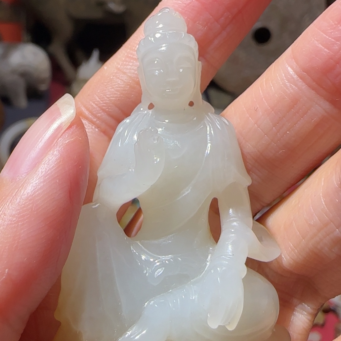 马***暖和田玉未镶嵌挂件