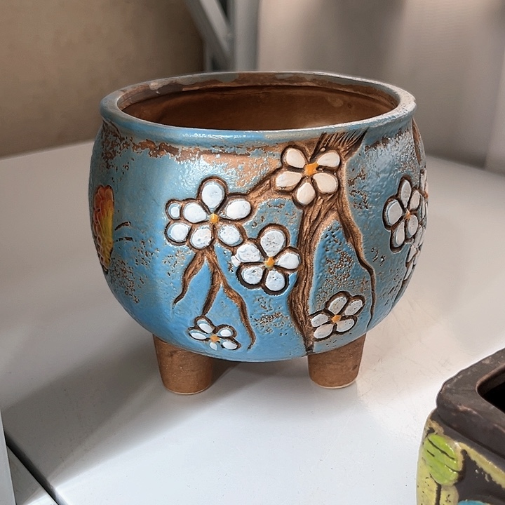 紫砂花盆粗陶材质多肉花盆