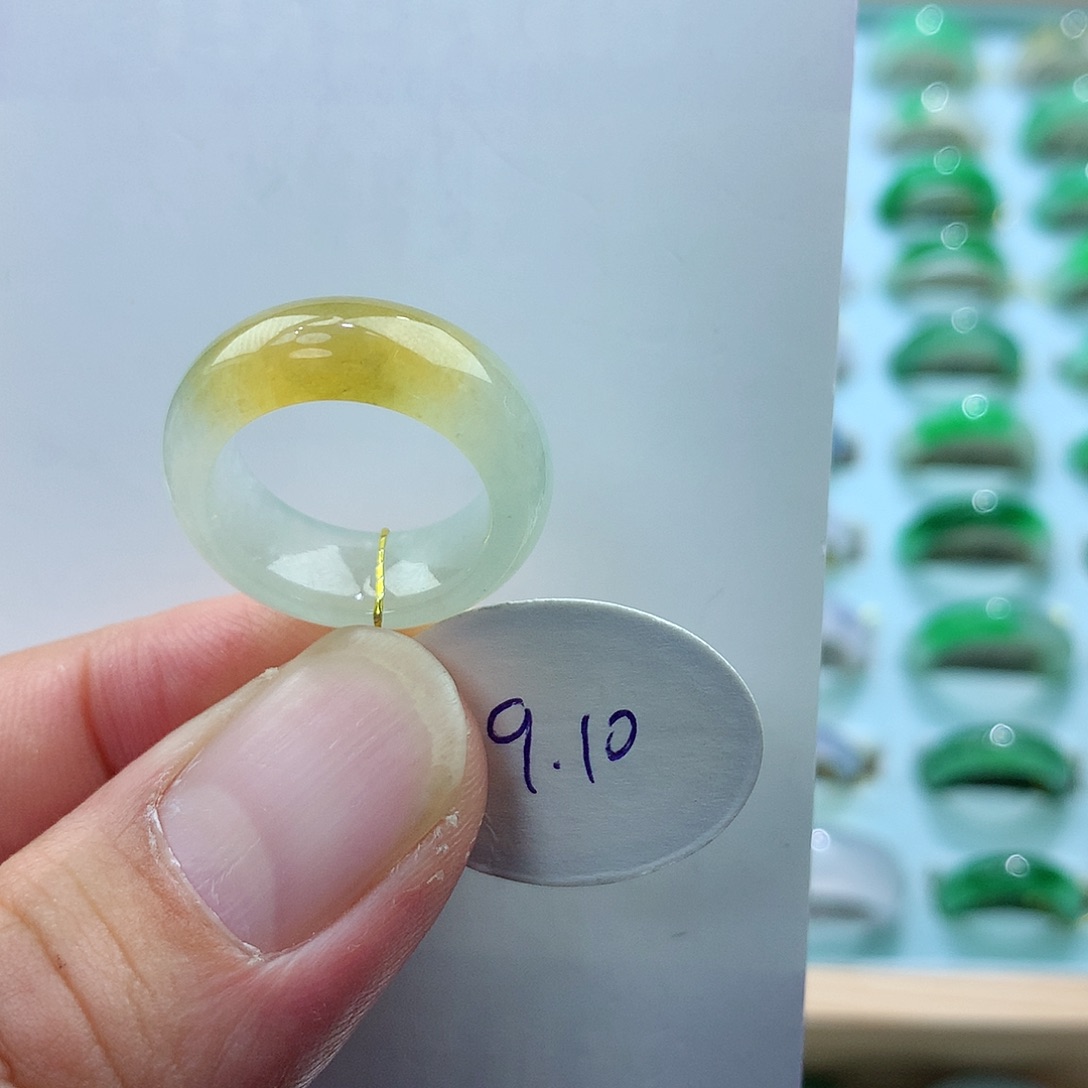 翡翠戒指未镶嵌9-10号