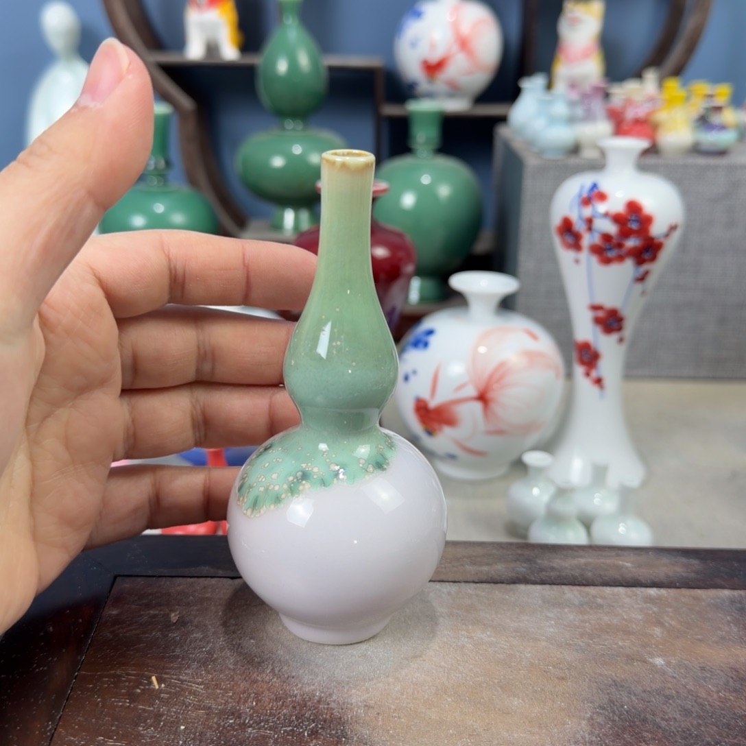 陶瓷手工小花器摆件