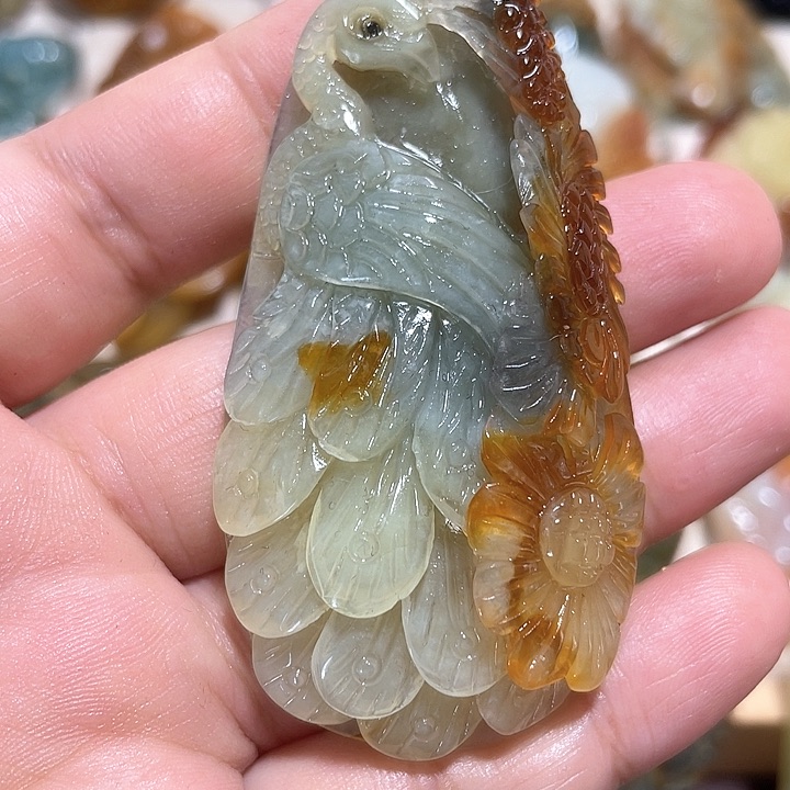 岫玉吊坠(不含链)未镶嵌