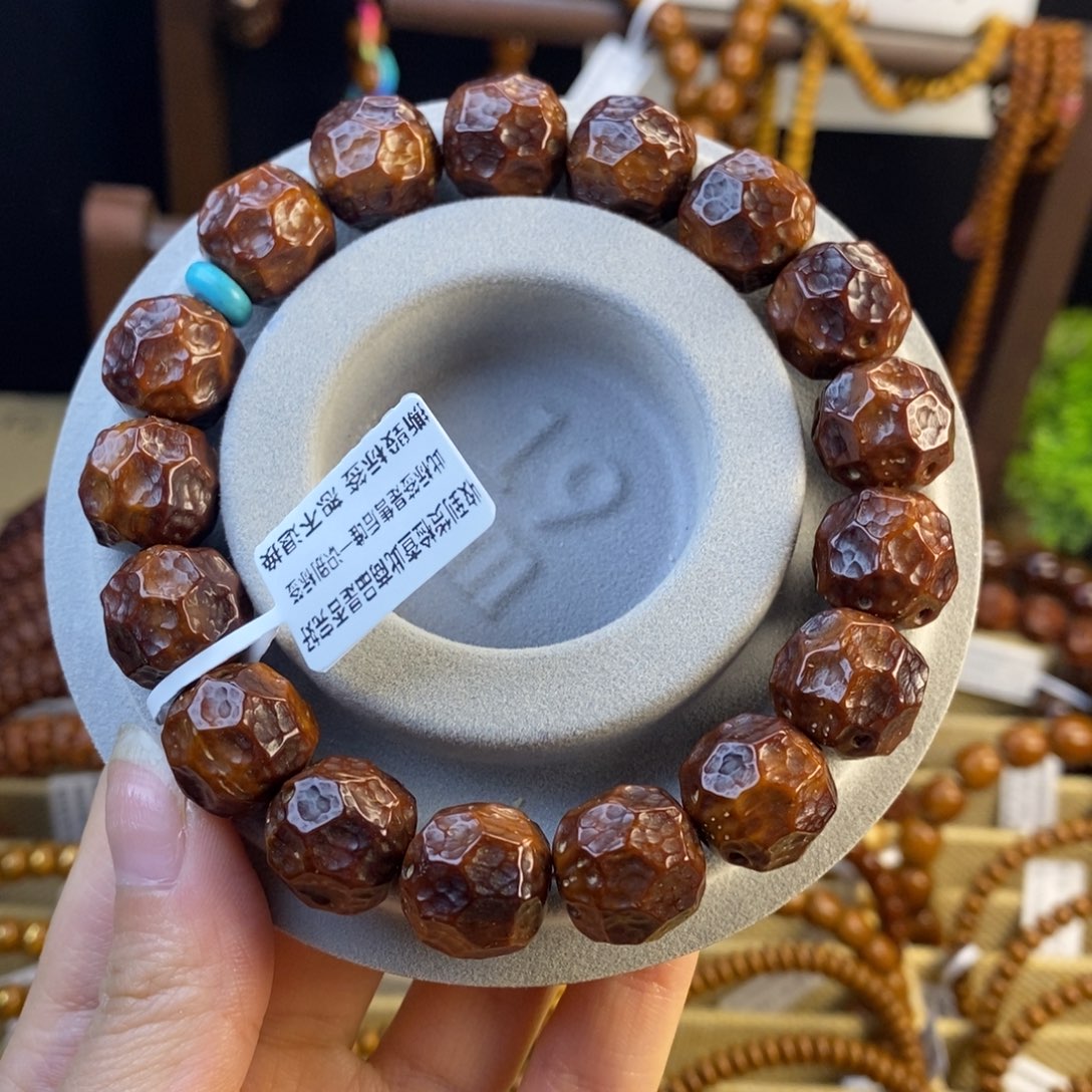 紫金鼠手串14+半实心无相