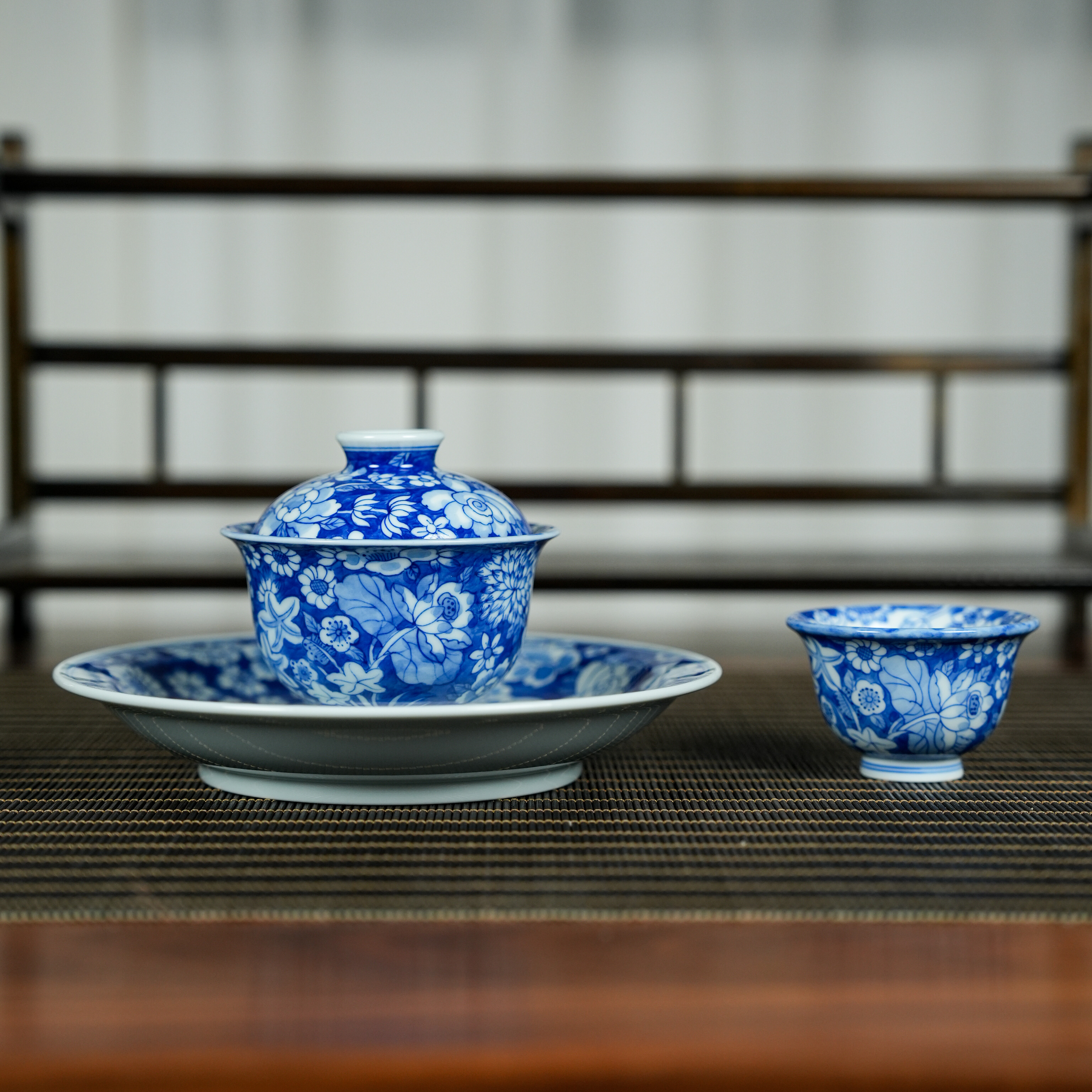 【墨舍柴窑】墨舍柴窑万花三件套 moshe552+moshe1123+moshe733