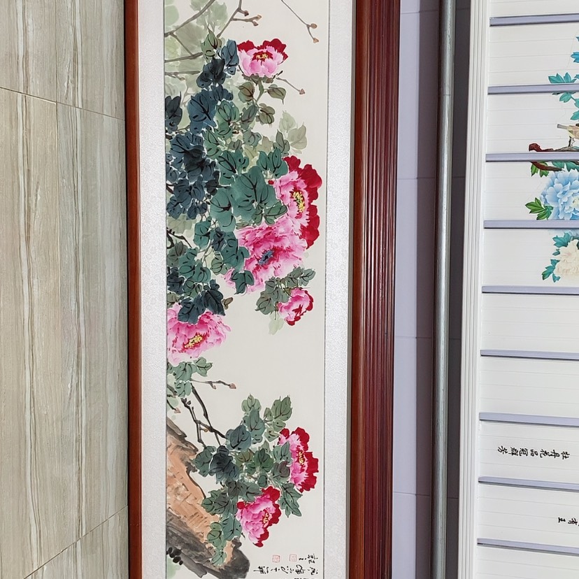【闪购商品】国画书画作品带框165×50