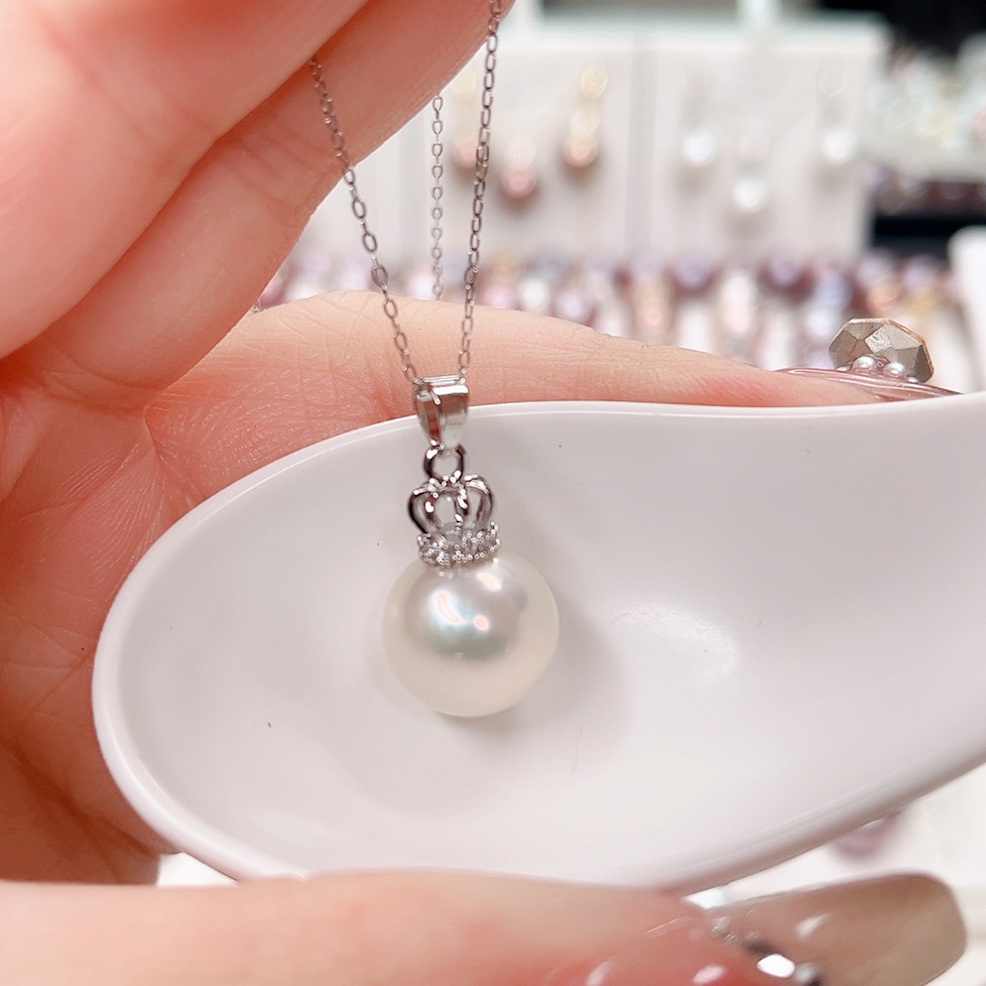 淡水珍珠吊坠(赠链)合金