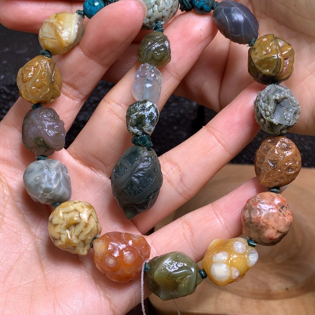 未镶嵌玛瑙/玉髓珠宝半成品