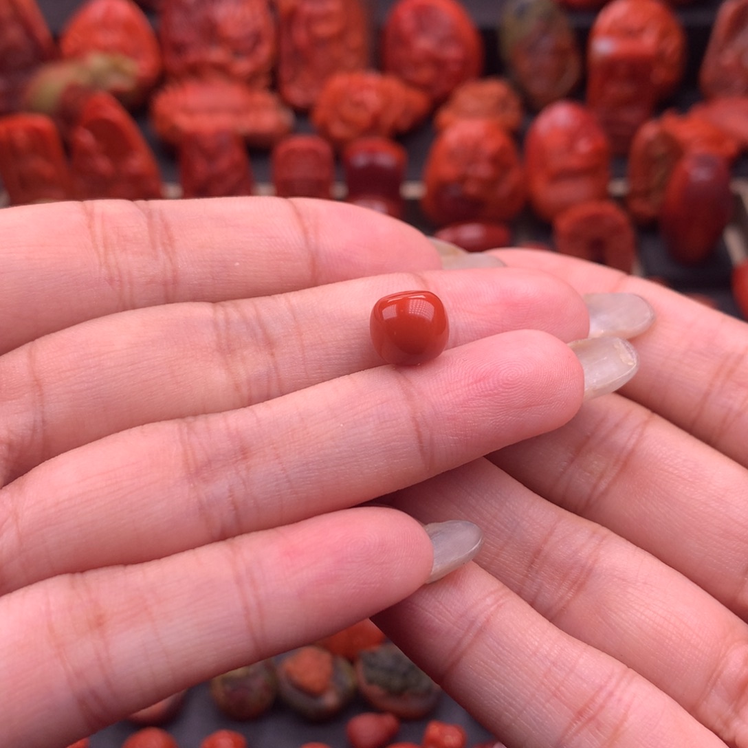 南红玛瑙南红川料原矿老型单珠9mm➕未镶嵌