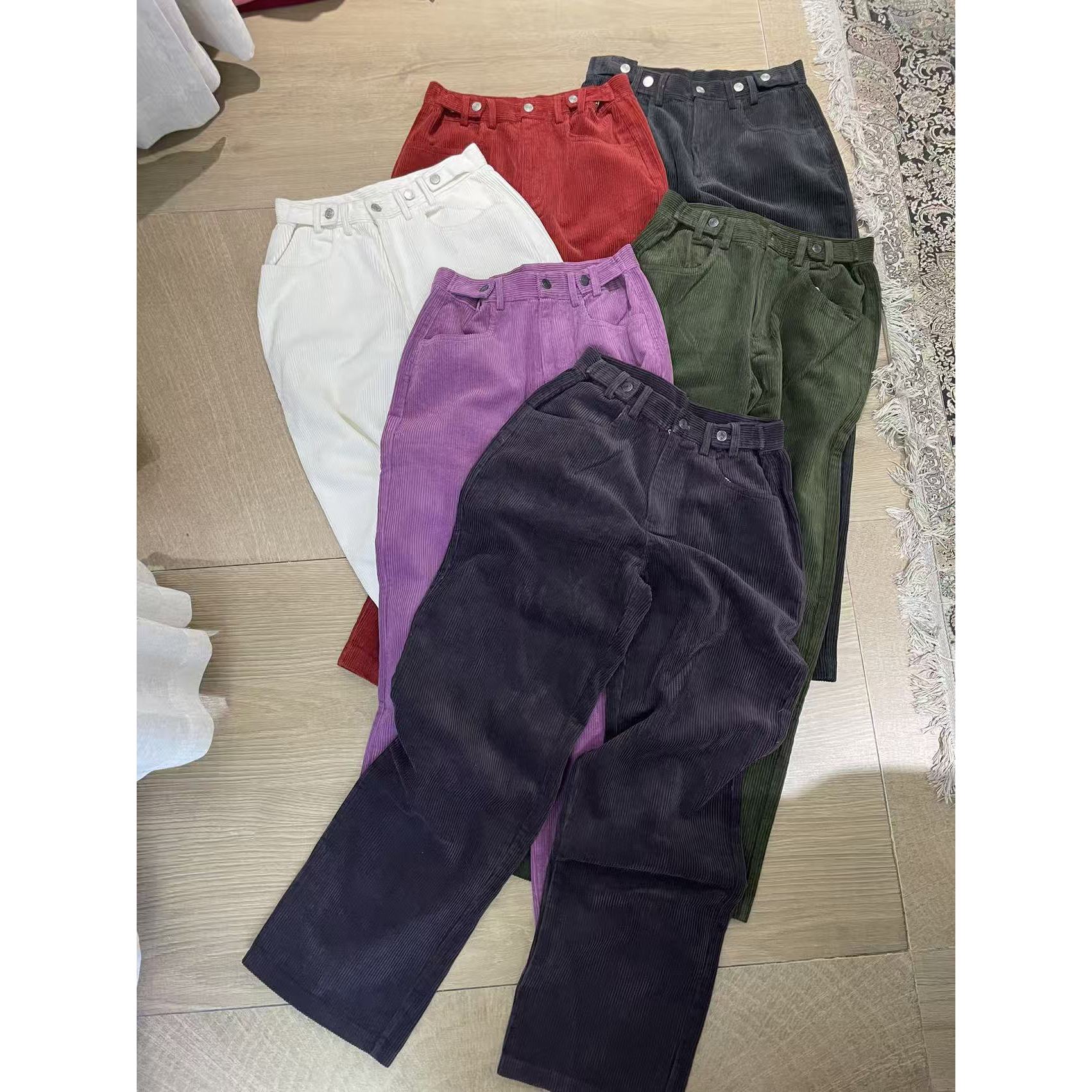 【NO退NO换】鑫燃Kiki 高腰简约百搭休闲裤 R221 RC