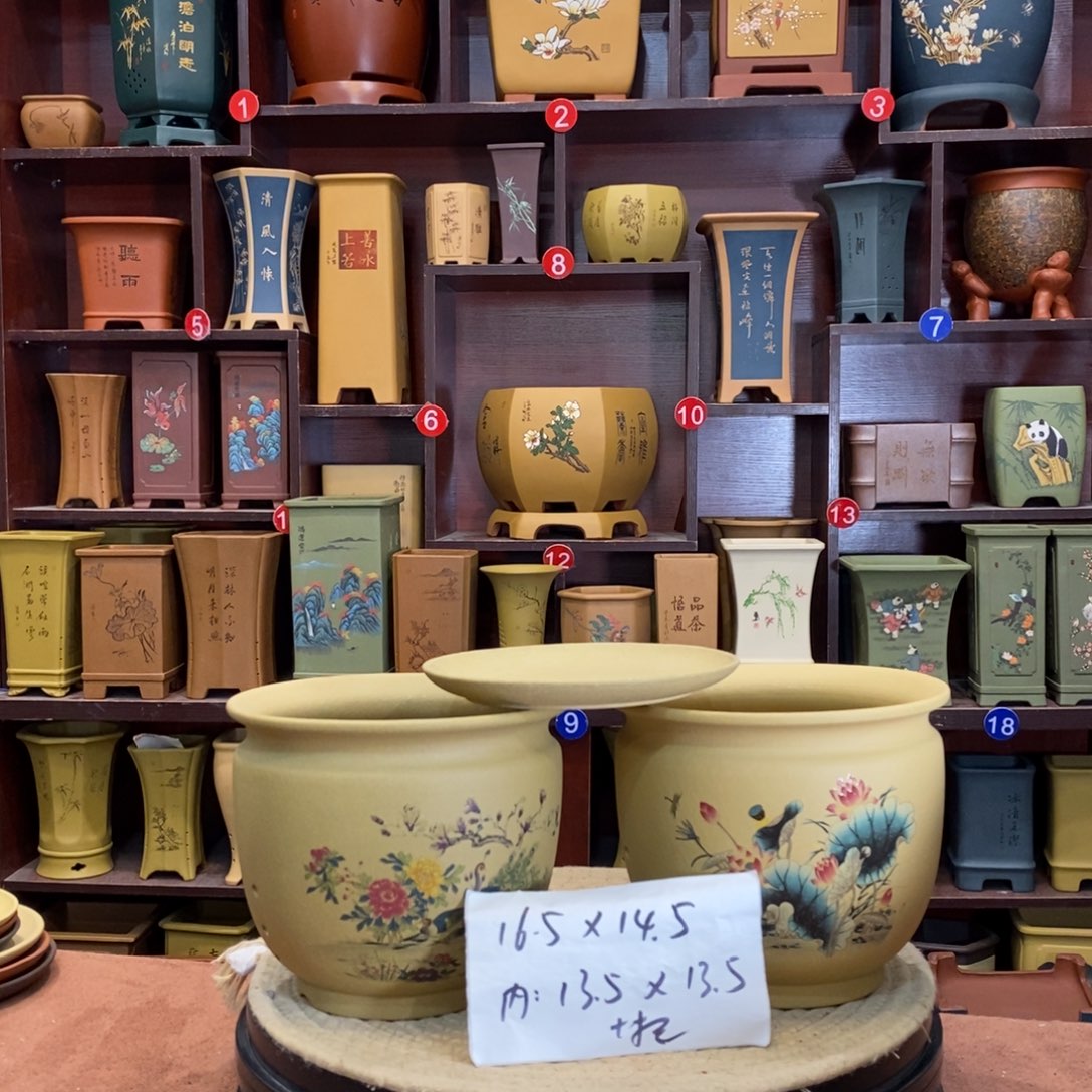 紫砂花盆紫砂花盆