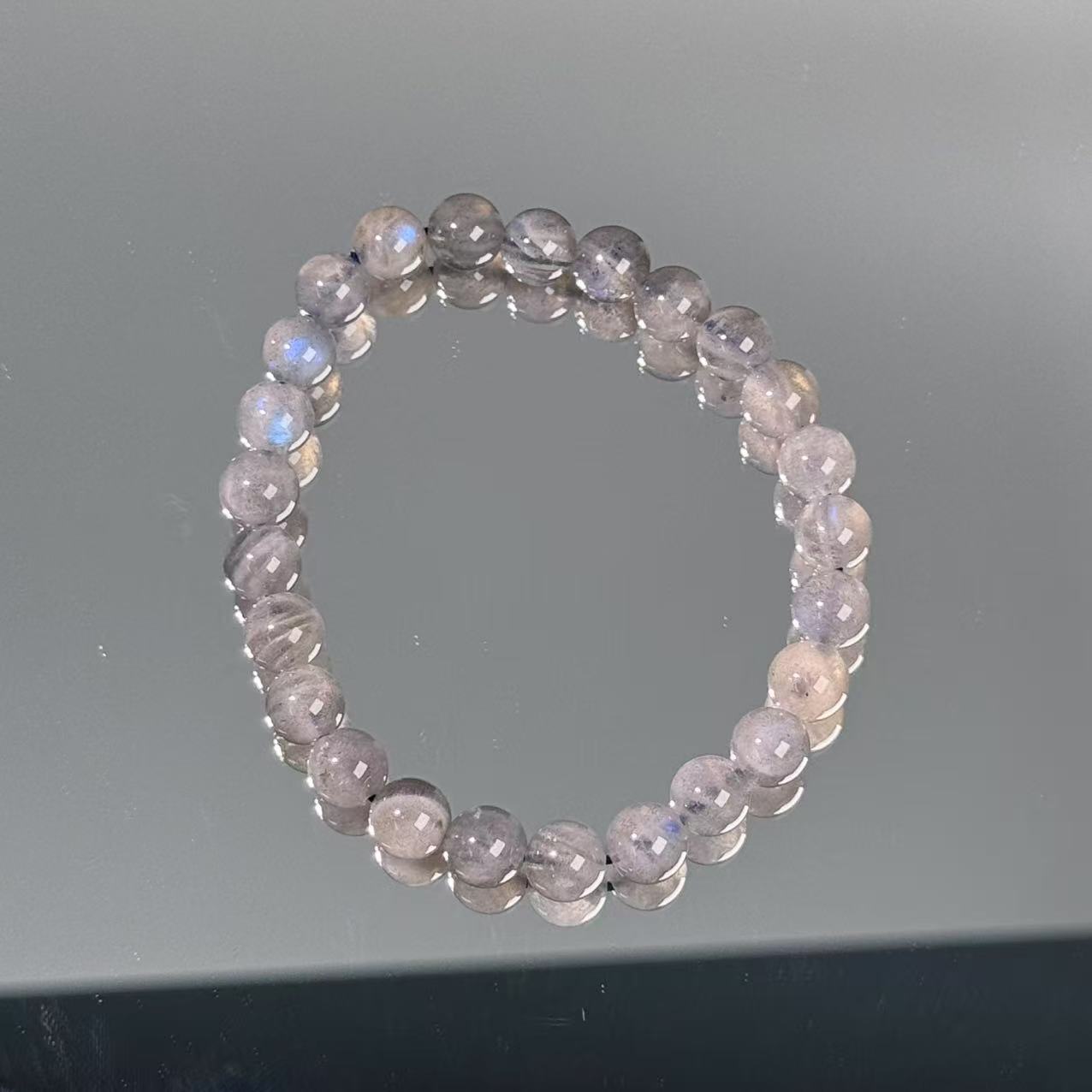 灰月光石7mm单圈手串ZZ003