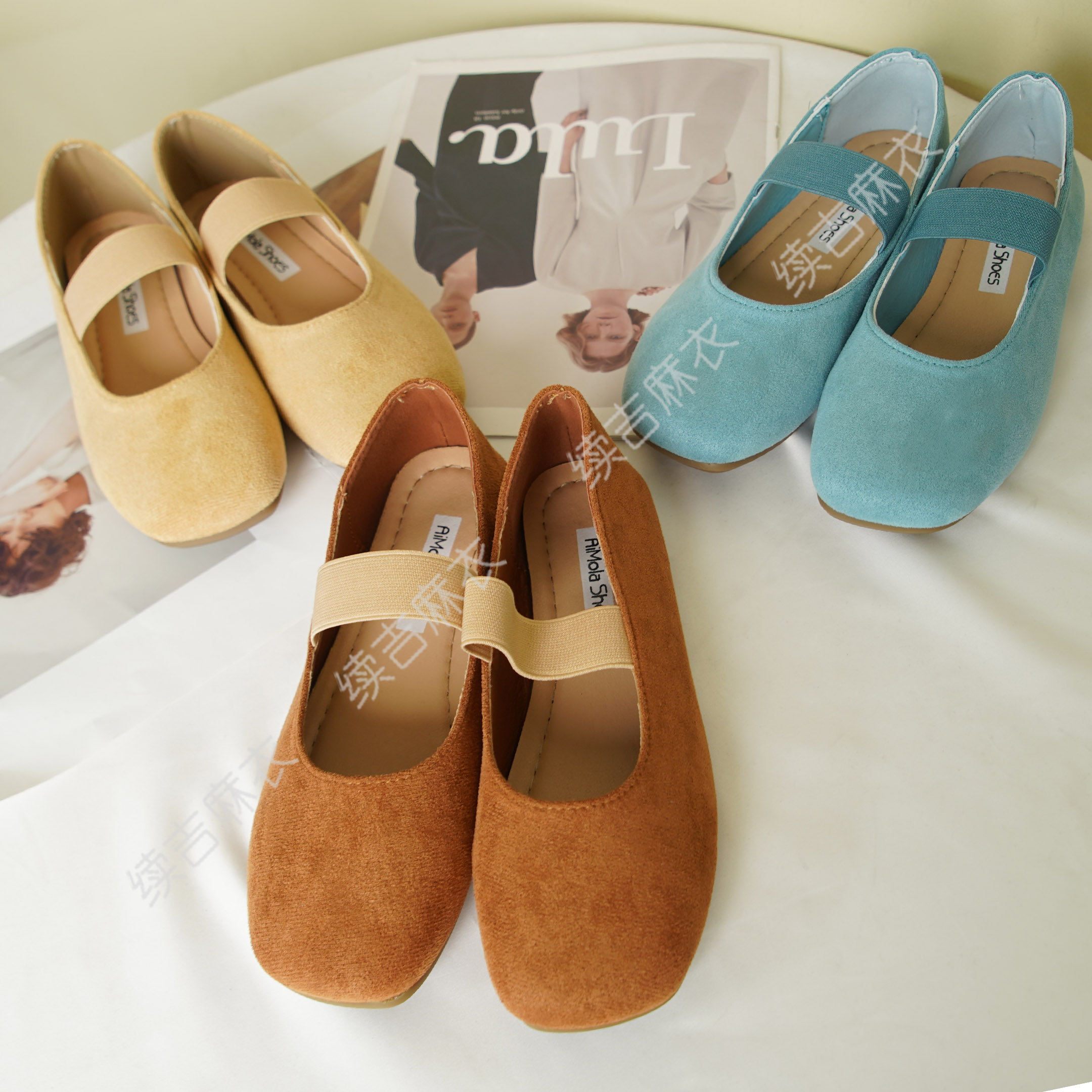 续吉麻衣25-373圆头舒适优雅好看设计感女鞋