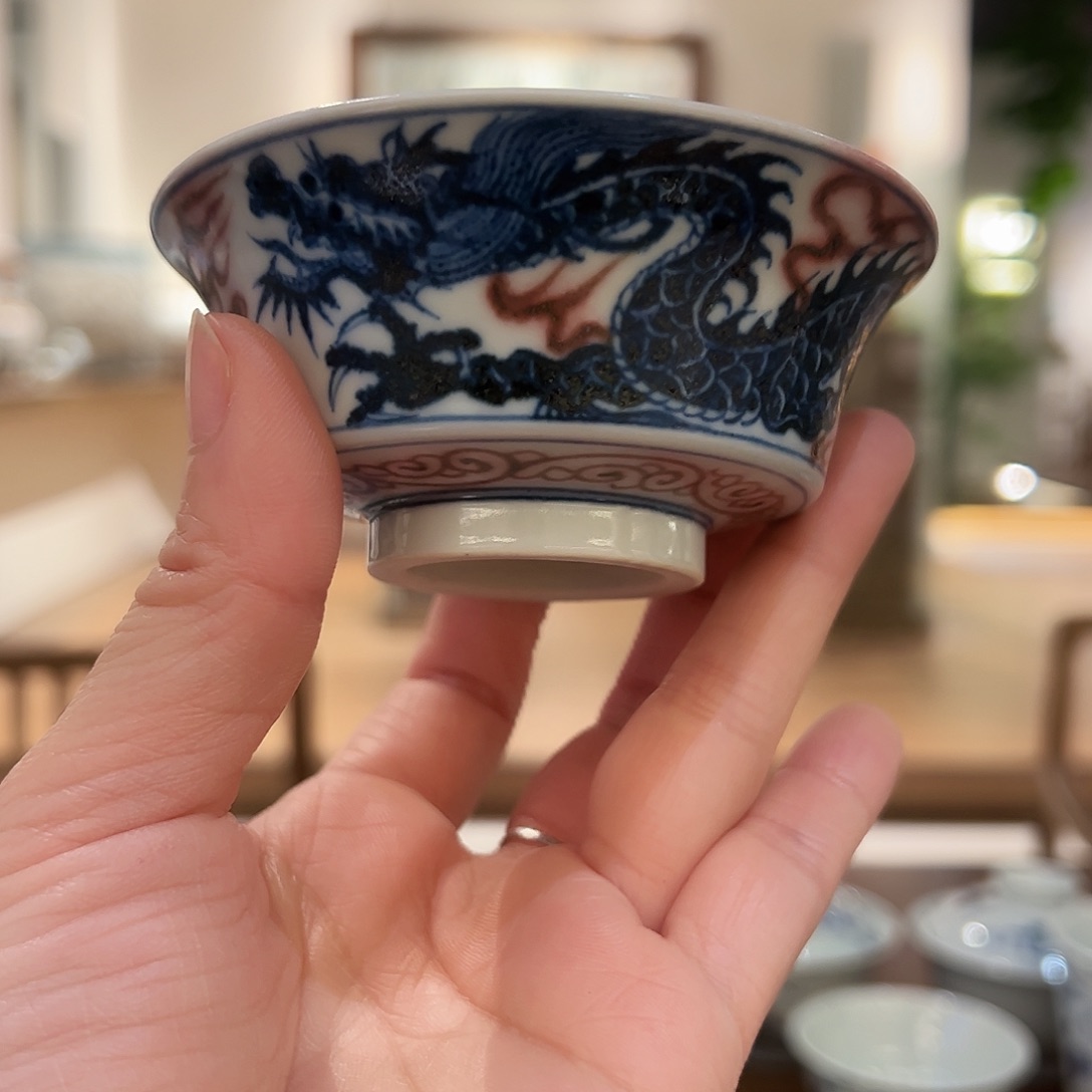 元青拙手原矿青花釉里红